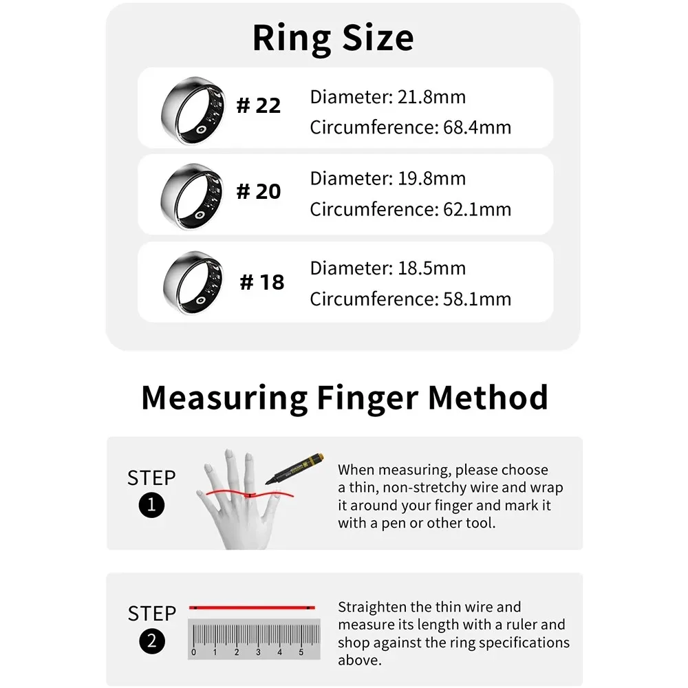 New Photo Remote Smart Ring Men Military Grade Titanium Steel Shell Ring Health Monitoring Sport Waterproof Women Smartring 2024