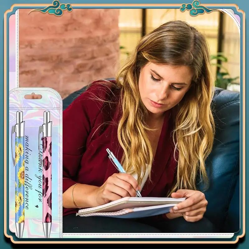 (新品)-30 ピース昇華ペンセット、再密封可能なバッグとホログラフィックサンキューカード付きオフィス学校文具用品