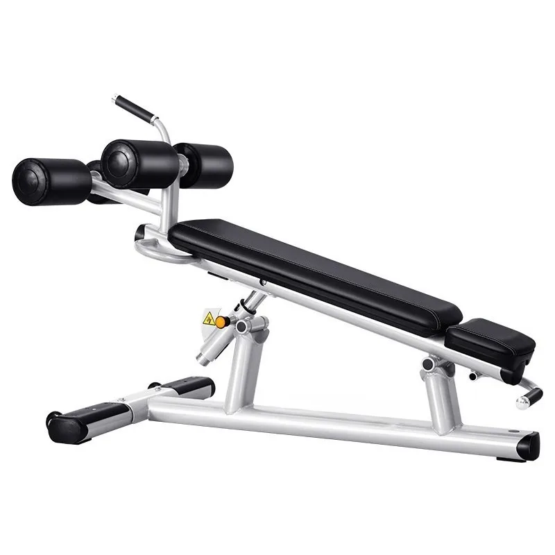 Commercial-grade Adjustable Abdominal Bench with Movable Pulleys Abdominal Exercise Training Aid