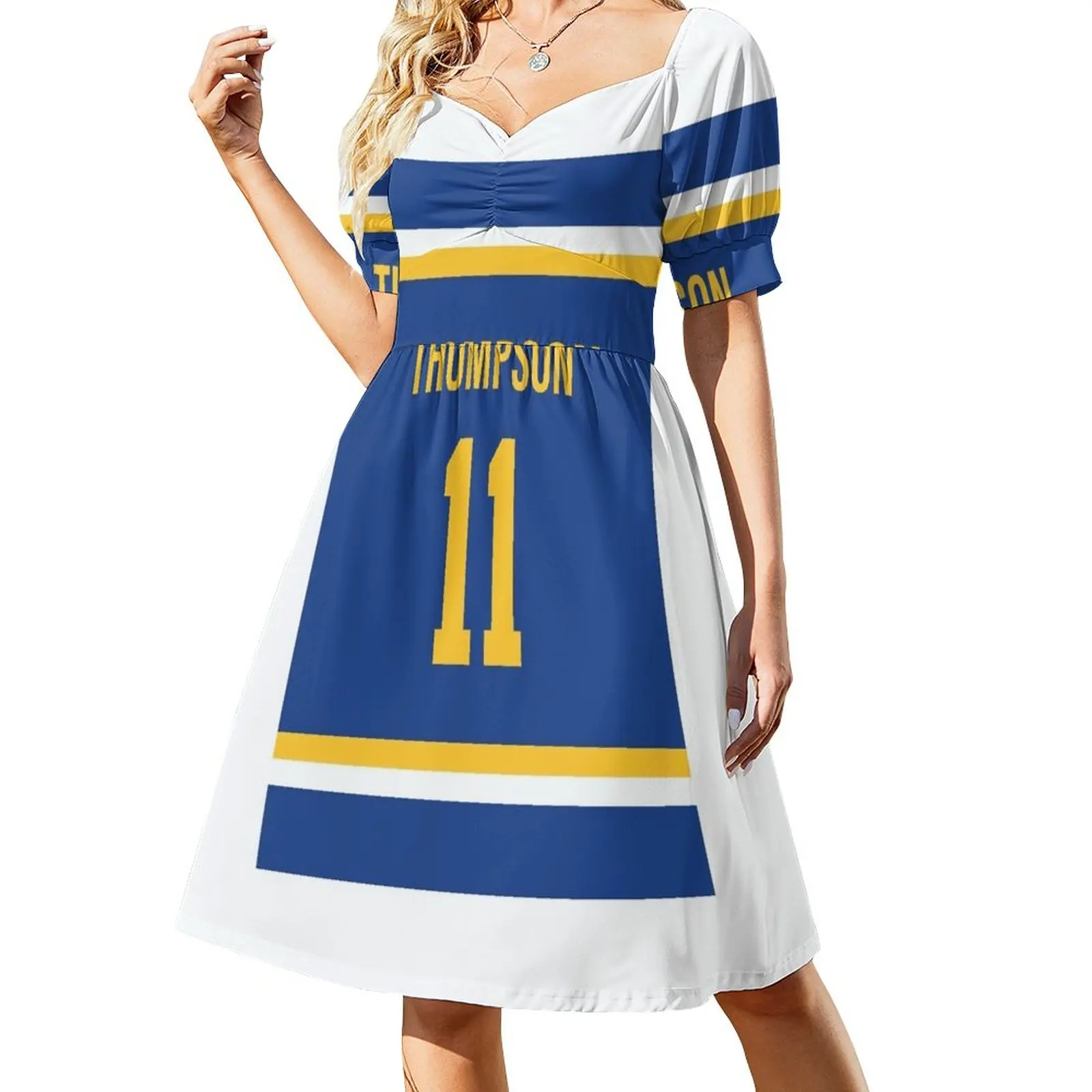 

Klay Thompson Jersey Sleeveless Dress sexy short dresses daring women formal occasion dresses