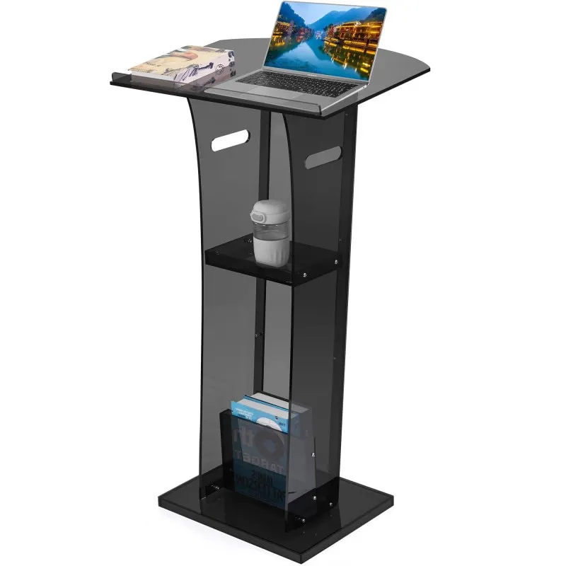 Acrylic podium, reception desk, conference podium, plexiglass emcee desk, professional demonstration podium, display stand, rece