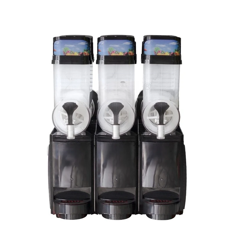 

Multifunctional single and double cylinder cold drink snow smoothie machine juice slush machine three cylinders