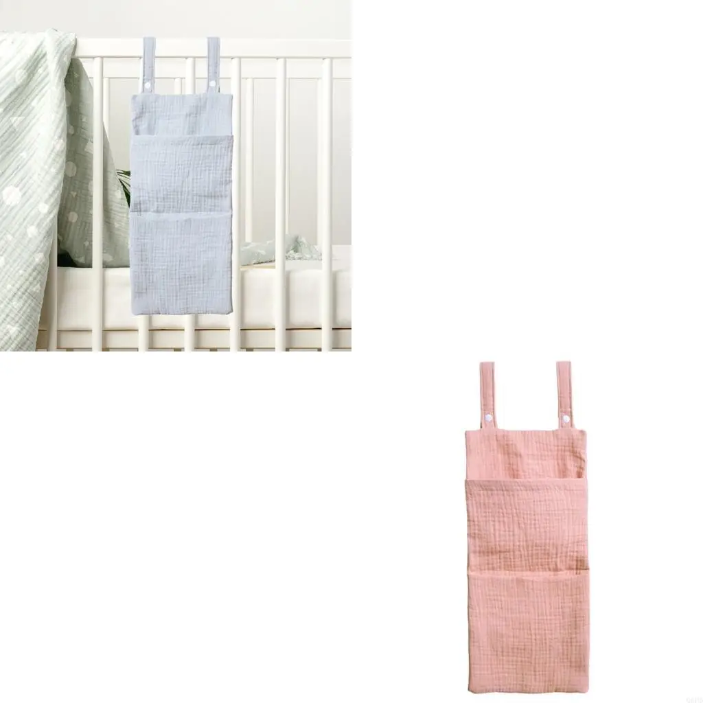 

Practical Baby Crib Hanging Bag Large Capacity Organiser Bag for Toy Storage