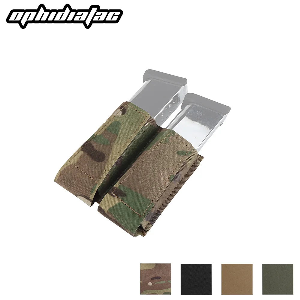 OPHIDIAN 9mm Magazine Pouch Glock SIG P320 2011 HK Flashlight Kit Quick Draw MOLLE MAG Belt Vest Hunting