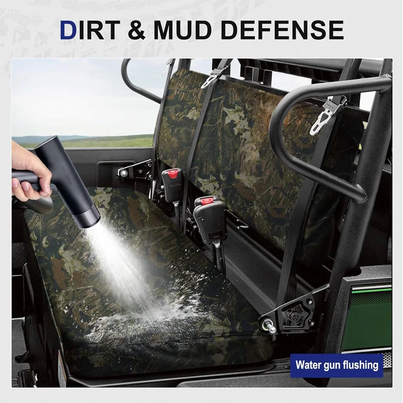 Waterproof Camo UTV Bench Seat Cover Dust Resistant UTV Seat Protector For Mule PRO-FXT DXT FX DX 2015-2026 UTV Accessories