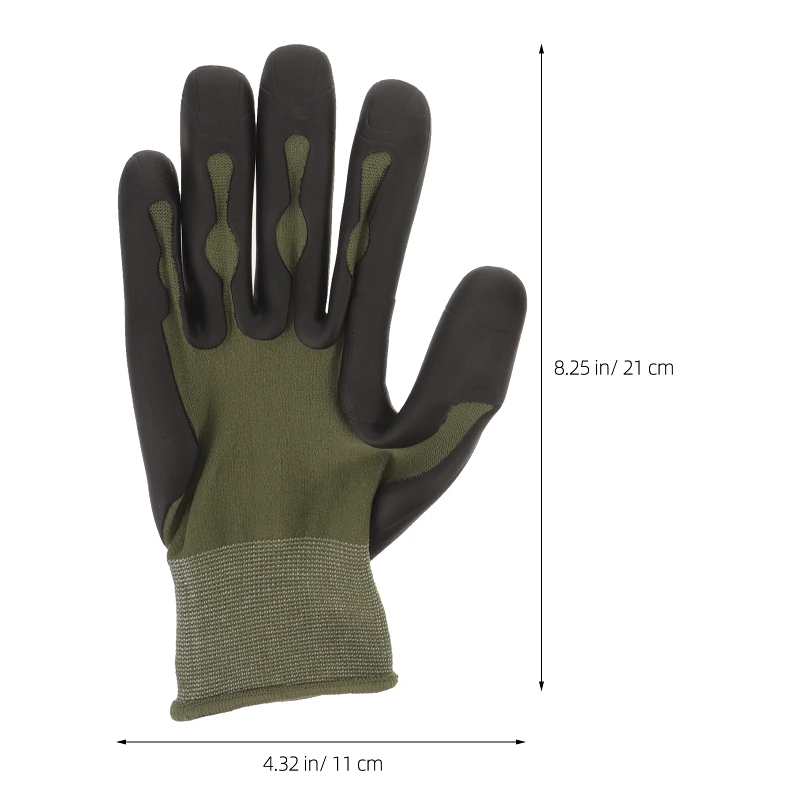 زوج واحد من القفازات الواقية للرجال، متينة ومقاومة للاهتراء، مقاومة للأحماض والقلويات، تصميم مريح، مناسب للصناعة