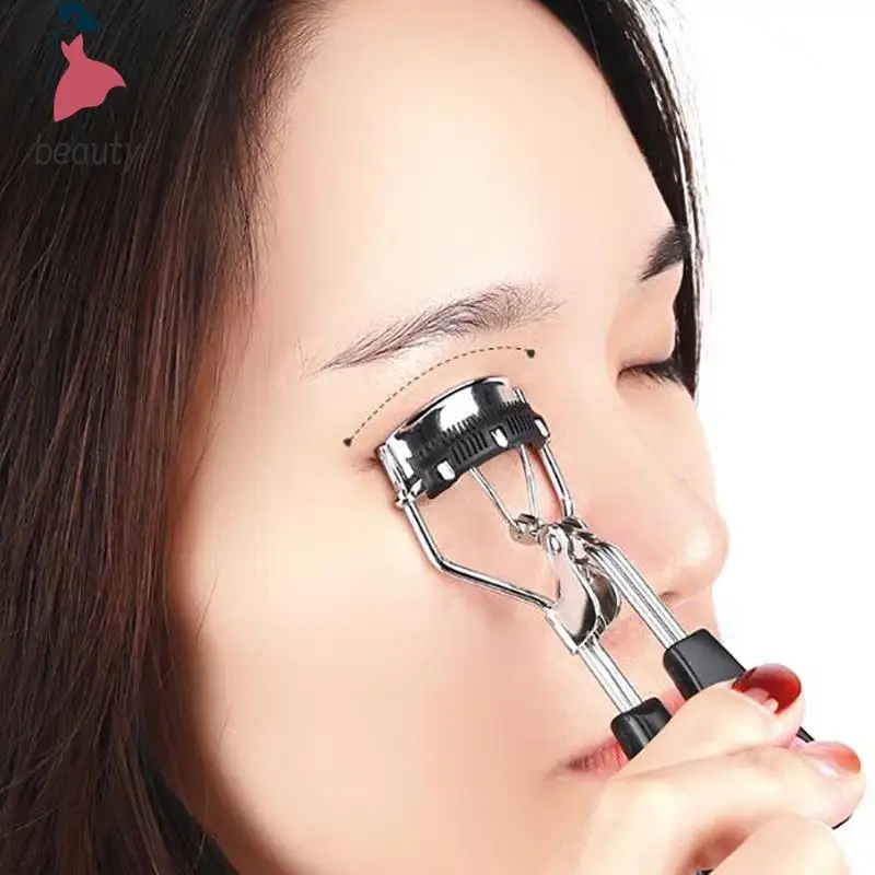 1PC Lady Professional Eyelash Curler With Comb Tweezers Curling Eyelash Clip Cosmetic Eye Beauty Tool