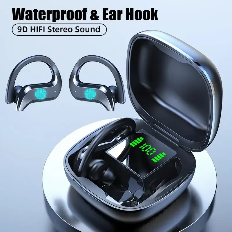 MD03 New Wireless TWS Earphone Business Bluetooth Headset Noise Reduction 5.0 Hanging Ear Touch Headphone Sports Running