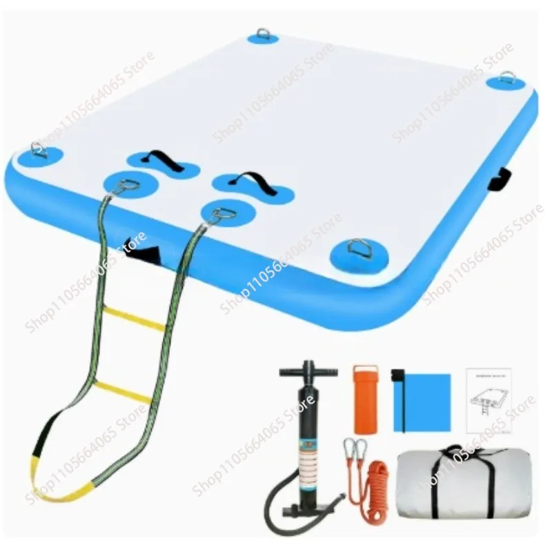 water yoga mat, water rest floating platform Inflatable floating platform, pier floating row,  1pcs