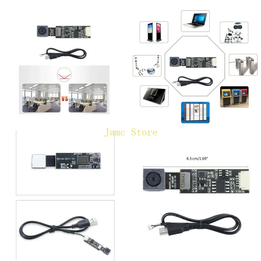 

LX0B 1944P OV5648 Плата модуля видеокамеры 5MP MJPEG/YUY2 Плата USB2.0 Встроенный UVC для WinXP/7/8/10