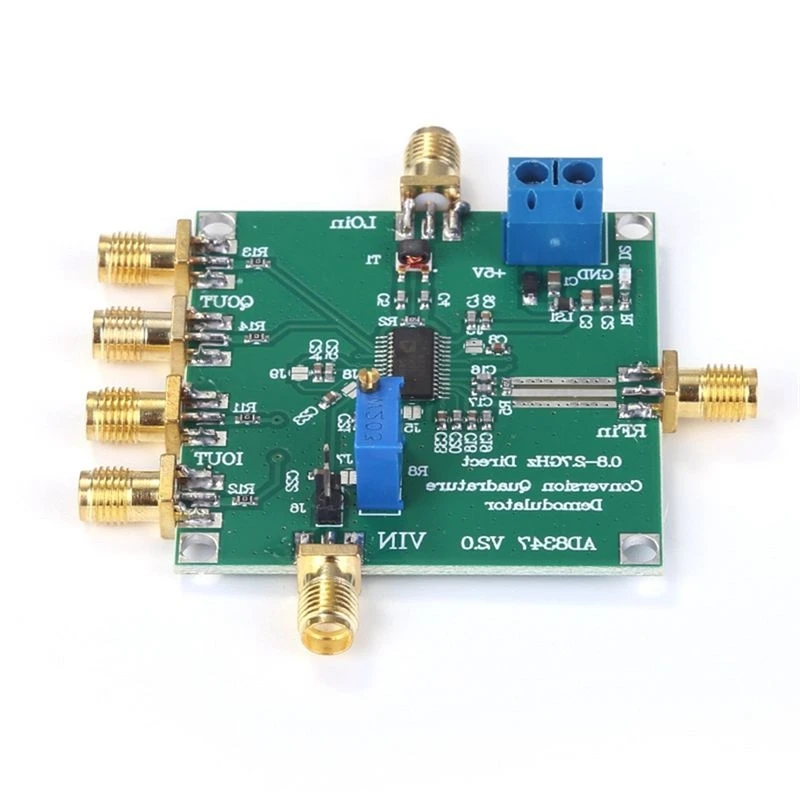 T31C-AD8347 RF Down-Conversion Demodulator Broadband Quadrature Demodulator 800Mhz -  2.7Ghz IQ Demodulator