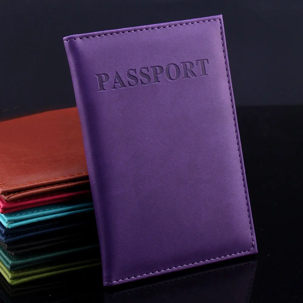 

1Pc High Quality PU Leather Passport Covers Document Cover Travel Passport Holder ID Card Passport Holder Travel Accessories