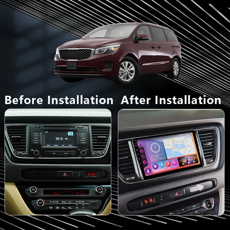 MAMSM Android12 Car Radio For Kia Carnival YP Sedona 2014 -2020 LHD Multimedia Bluetooth Player Navigation 4G GPS Carplay stereo