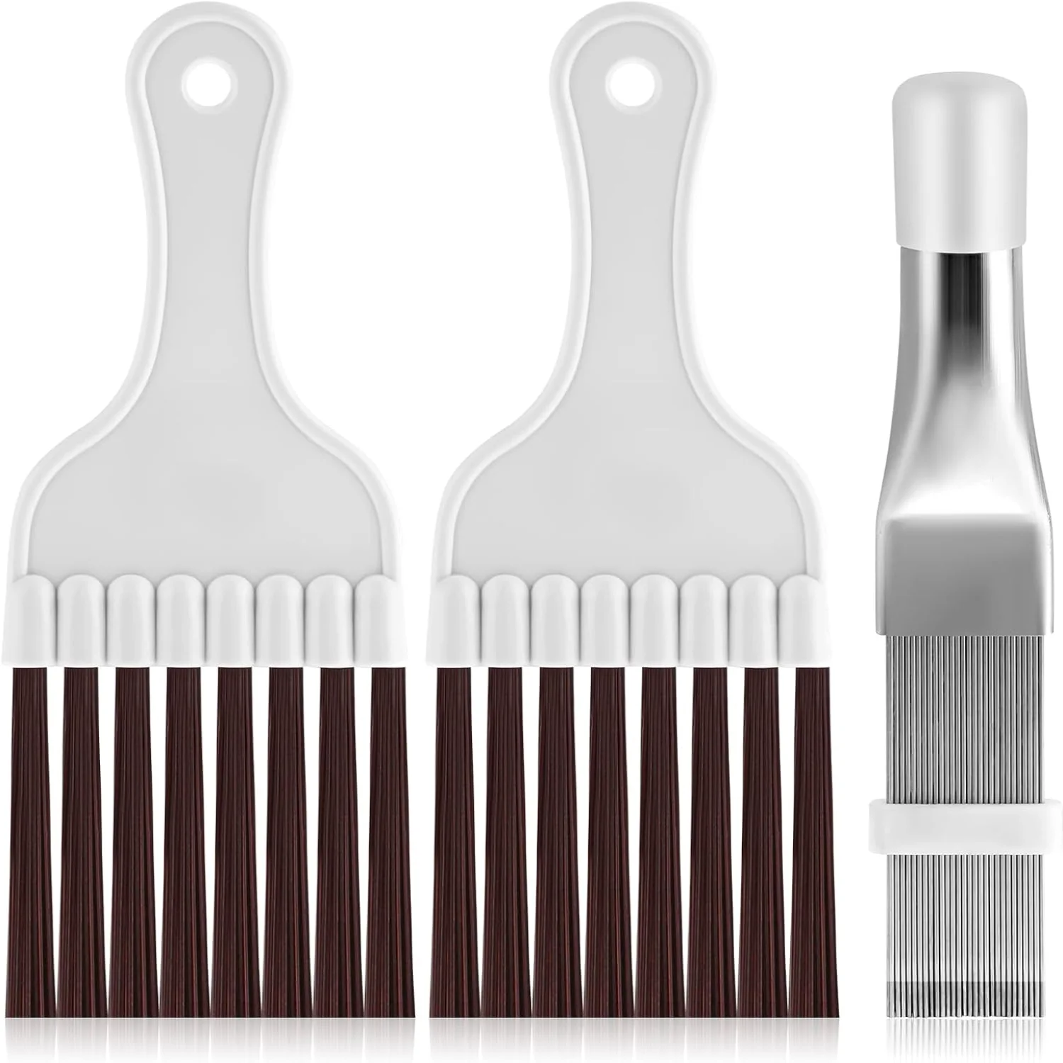 

3pcs Air Conditioner Condenser Fin Comb Cleaner Kit AC Coil Cleaning Brush Stainless Steel Condenser Fin Comb Straightener Ac Ev