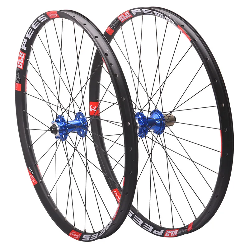 RUJIXU MTB 자전거 휠셋, 135 쓰루 액슬 142, QR 6 폴, 산악 자전거 휠, AM 또는 DH 30mm 와이드 림 148 부스트 허브, 26 27.5 29 인치