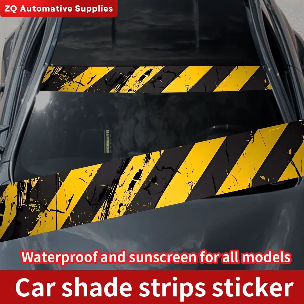 

Stripe Car Front Rear Windshield Decor Window Vinyl Waterproof Decal Windscreen Banner Decal Window Sticker Auto Accessories