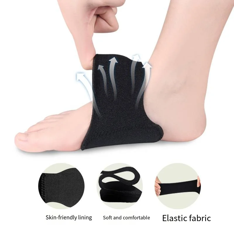 Good 2pcs Compression Arch Support Brace High Quality For Men And Women For Flat Feet High Arches Fallen Arches Heel Fatigue