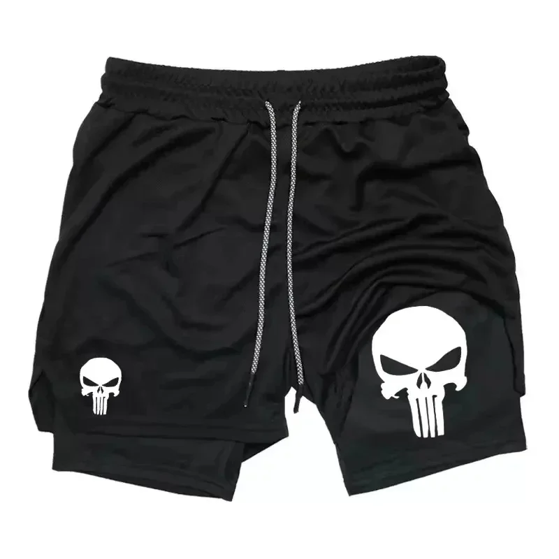 2-in-1 Men's Performance Shorts New Sports Quick Drying Shorts with Phone Pocket Comprehensive Summer Gym Fitness Running Shorts