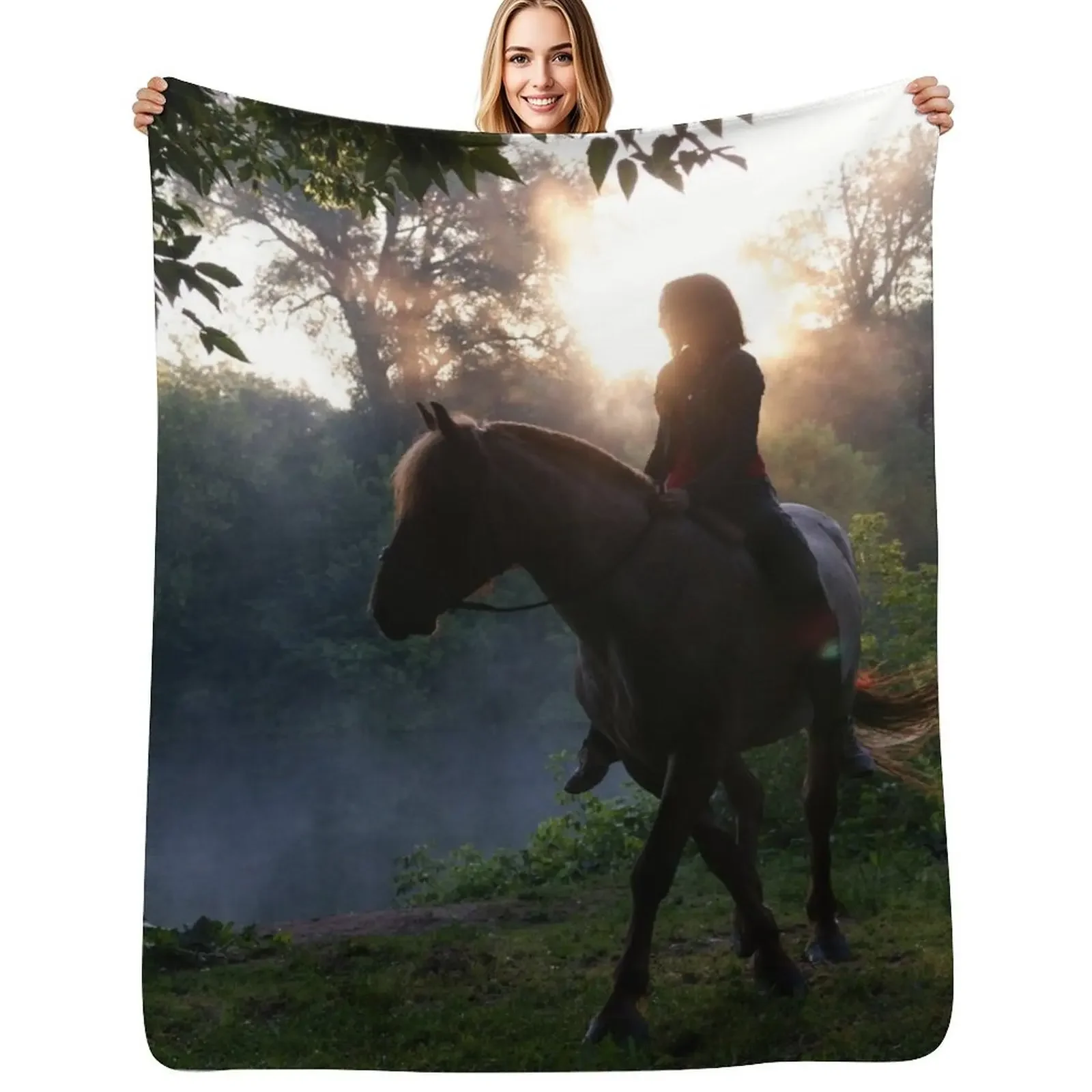 

Games With Horse Riding Throw Blanket Kid'S Sofas Hairy For Decorative Sofa Blanket