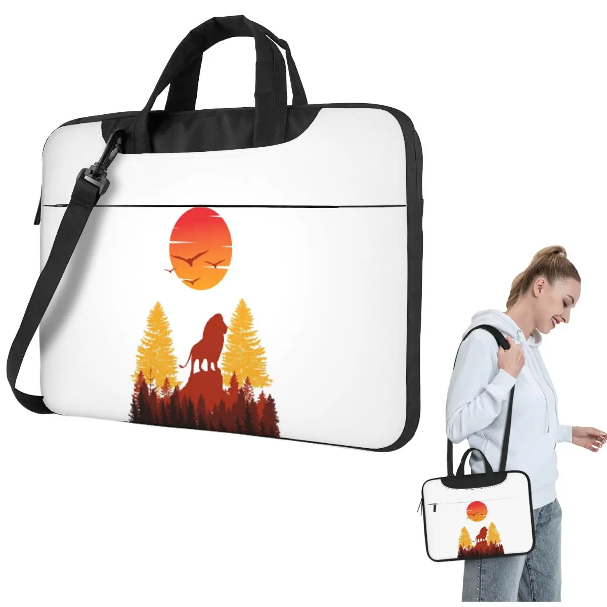 

Сумка для ноутбука King Of The Jungle через плечо, сумка для компьютера 13, 14, 15,6-дюймовая сумка для ноутбука Macbook Pro