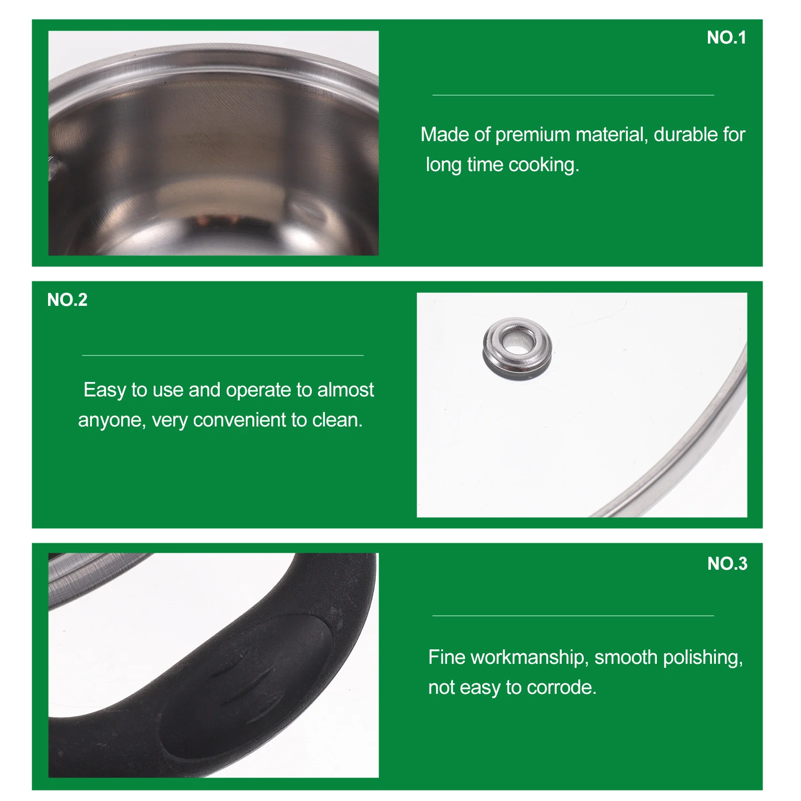 

Stainless Steel Soup Kitchen Cooking Pot Multifunctional Stockpot For Gas Electric Stoves Noodles Pot Visual Lid Easy