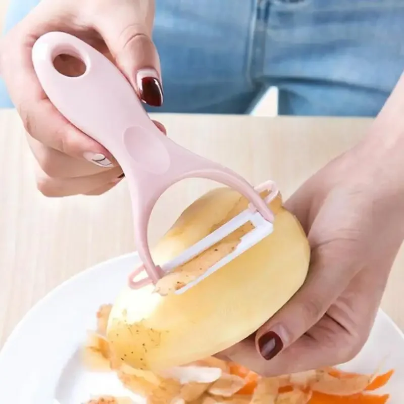 New Multifunctional Vegetables Peeler Ceramic Fruit Peeler Kitchen Tool Household Cutting Apple Beam Knife Potato Peeler Knife