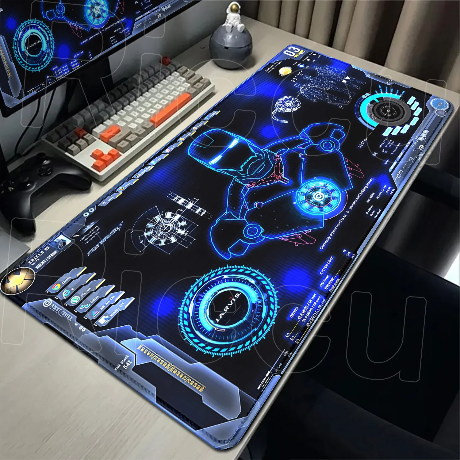 

Hot Anime Mousepad Large Superhero Iron Man Mousepad Non-slip Rubber Game Keyboard Desk Mat Laptop Gaming Accessories Mouse Pad