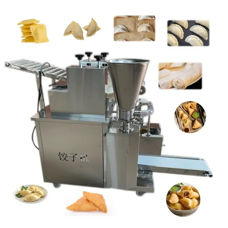 High Efficiency Food Grade Stainless Steel Automatic Line Production Gyoza Small Samosa Making Machine for Home Dumpling