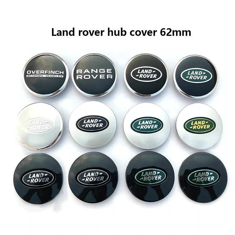 4pcs 62mm Wheel Center Cap Logo Hub Cover Badge Emblem For Land Rover Freelander 2 L2 LF L319 L462 Range Sport Evoque Discovery