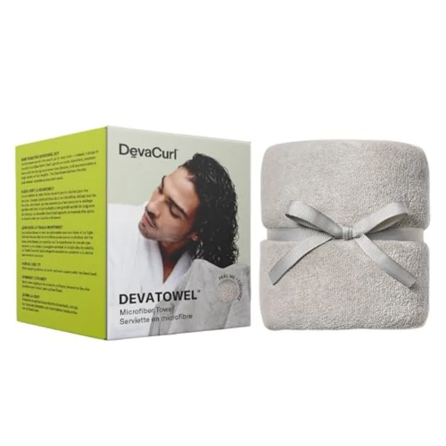 

DevaCurl Microfiber Anti-Frizz Hair Towel Gently Dries Gray