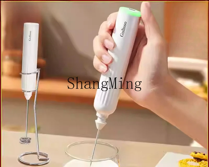 ZYY Household Coffee Milk Foamer Electric Stirring Stick Small Whipping Handheld