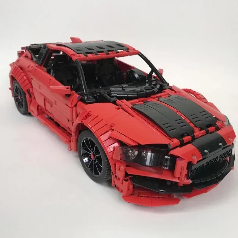 Nouveau Testarossa MOC-32829 Échelle 1:8 CR-Z dehors Hybrid Coupe RC sourire voiture Nuit de construction Modèle dos Jouets Garçons Cadeaux d'anniversaire