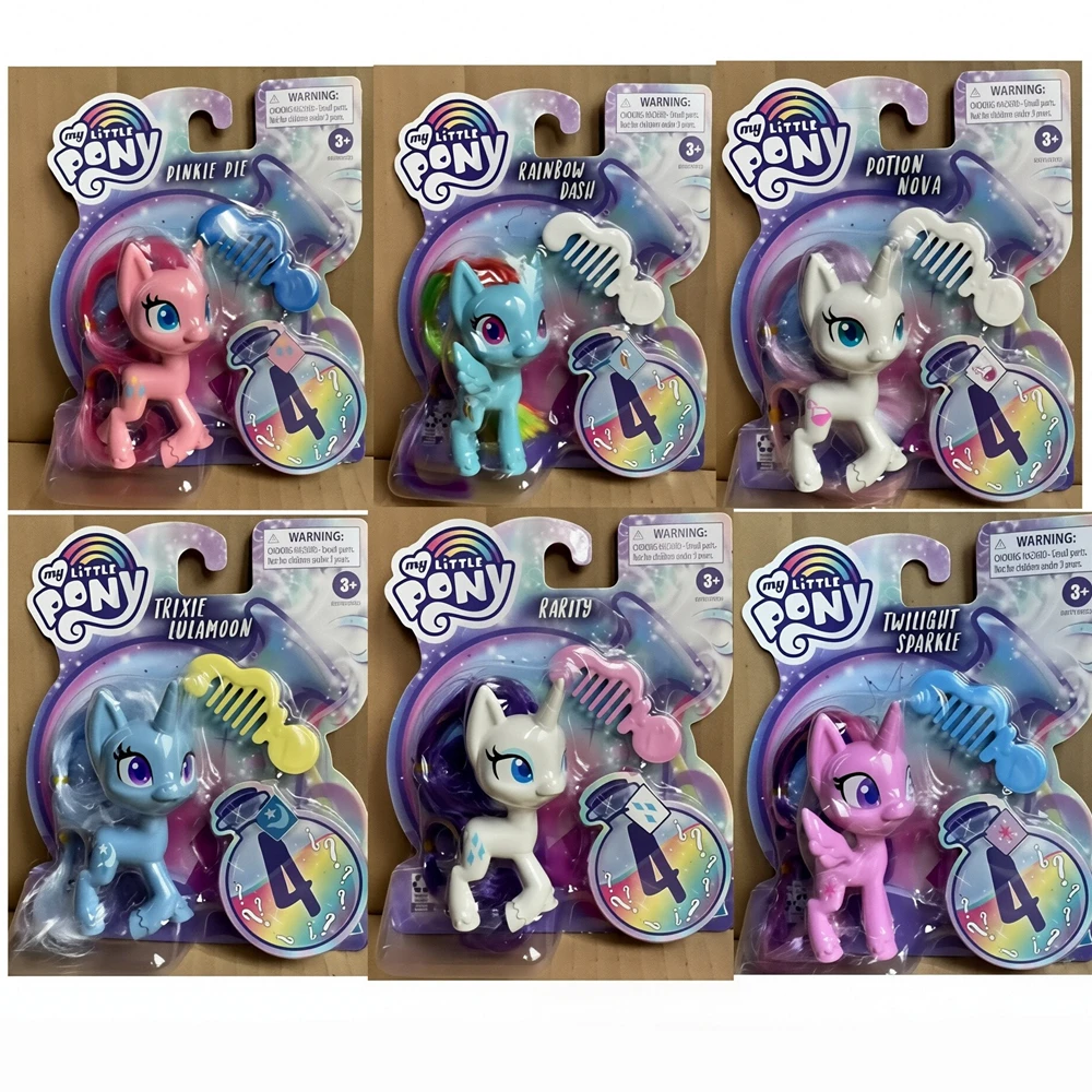 

Hasbro My Little Pony Rainbow Dash Apple Jack Trixie Lulamoon Rarity Magic Bottle Series Базовая модель куклы Фигурка