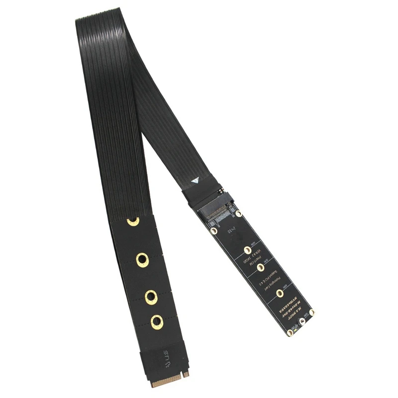 NGFF M.2 M-KEY NVME Extension Cable Expansion Card Pcie4.0 SATA6G Notebook External Extension Cable