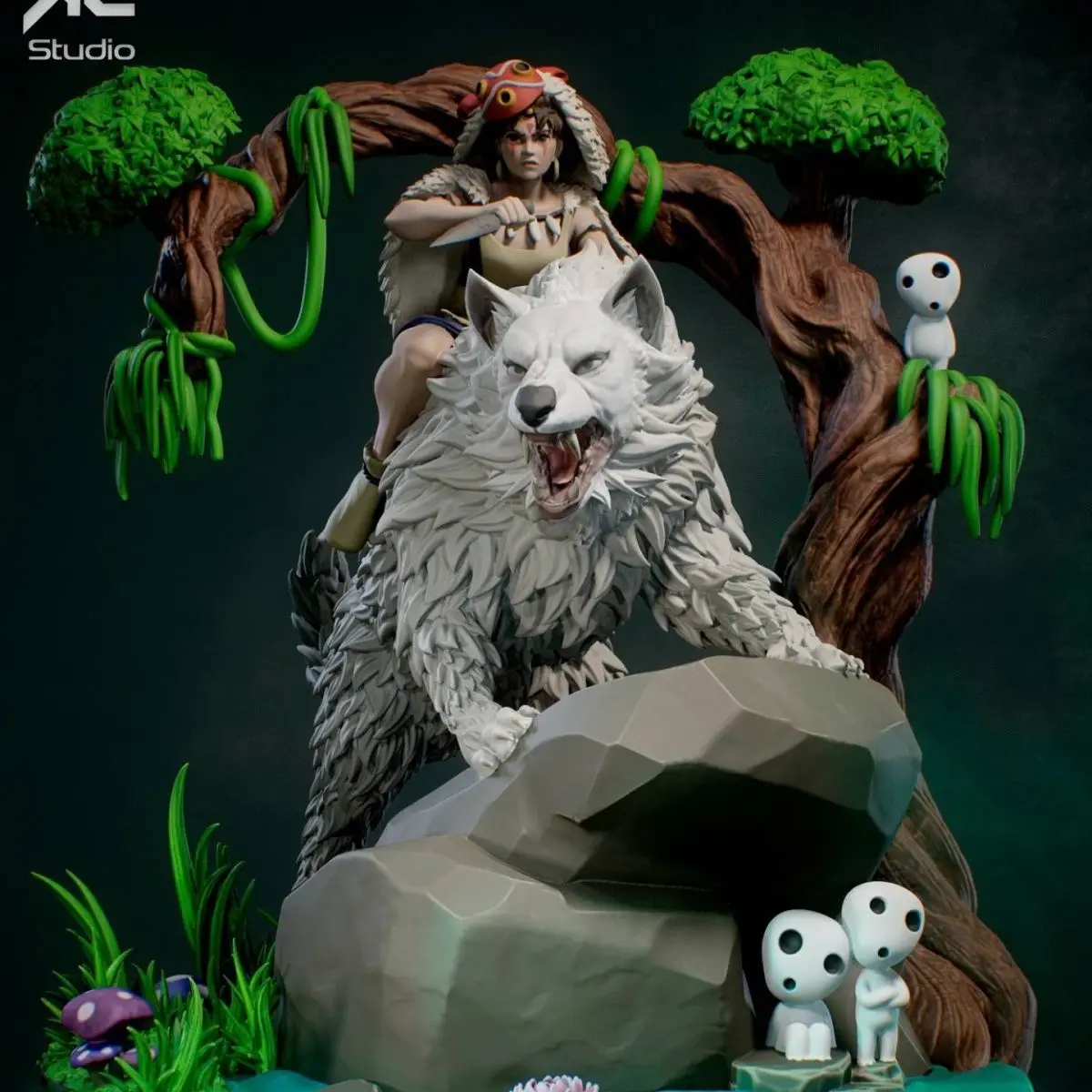 

Масштабная фигурка из смолы 1/24, высота 75 мм, сборный модельный набор, принцесса-призрак Шань, несобранная и неокрашенная, 3D-печатная статуэтка, игрушка 1456