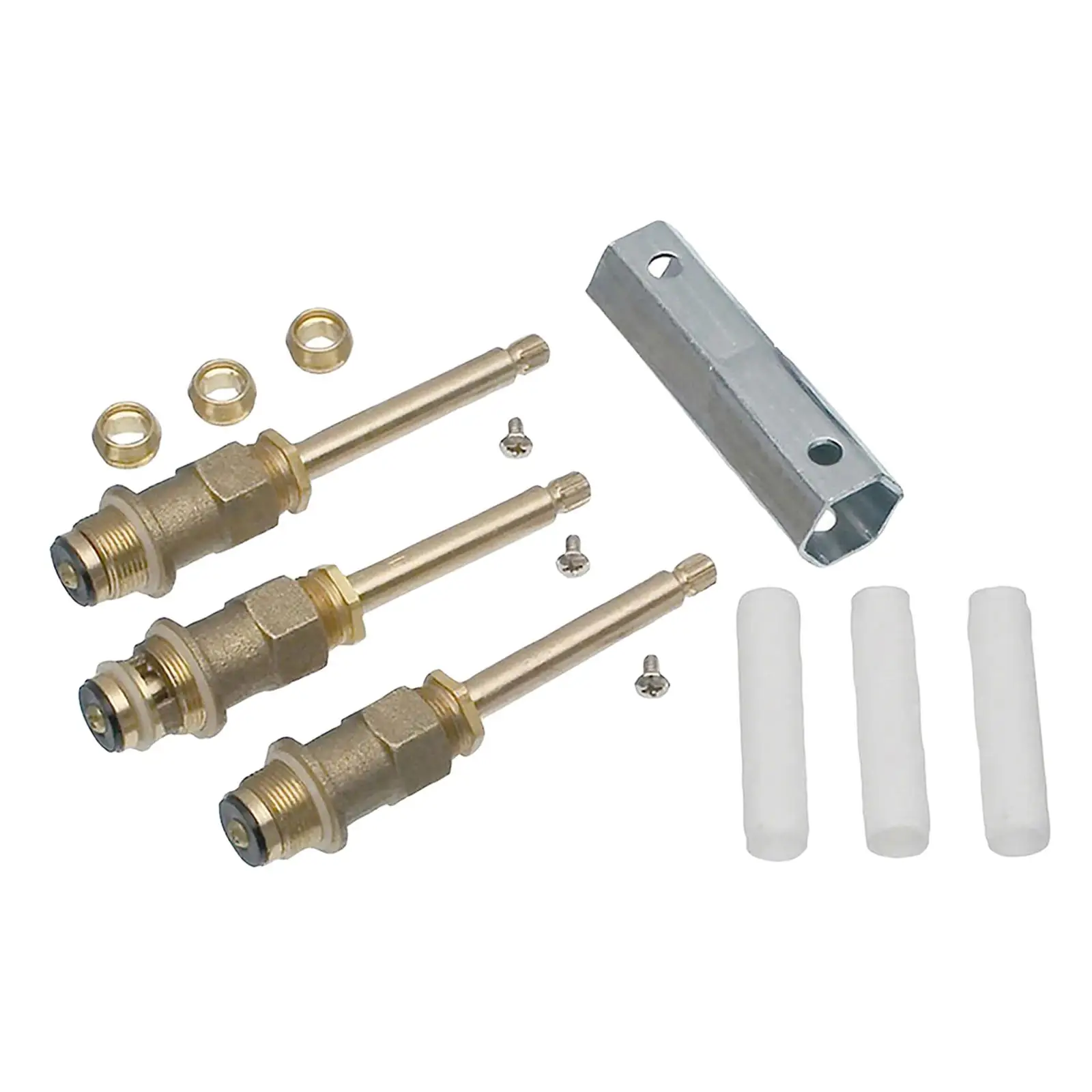 

Комплект отделки клапана для ванны и душа, прочный горячий стержень 12H-2H для офисной туалетной комнаты