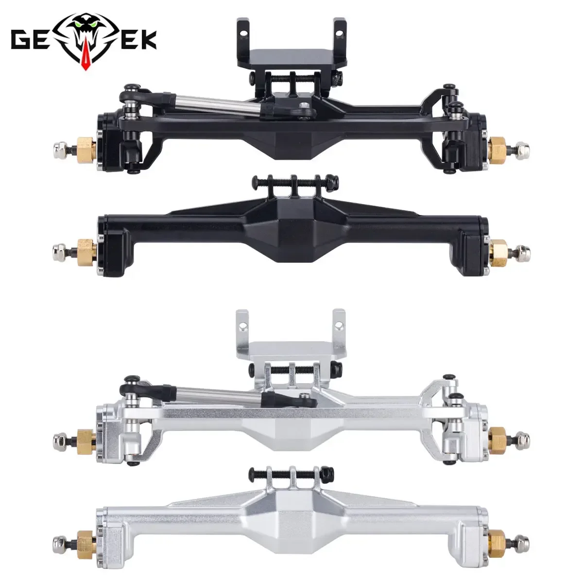 +10mm Diamond CNC Portal Axles with Lay Down Servo Mount & Links for 1/18 RC Crawler TRX4M Axle Upgrade Parts