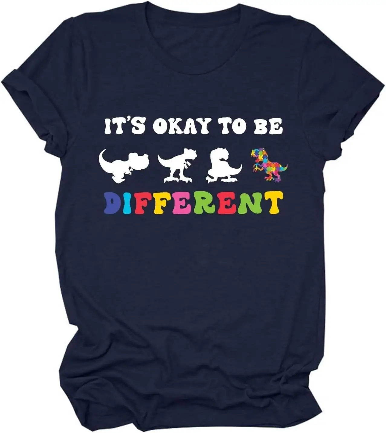 Its Ok to Be Different T-Shirt Special Education Tee Shirt for Women Mom, Teacher & Grandma