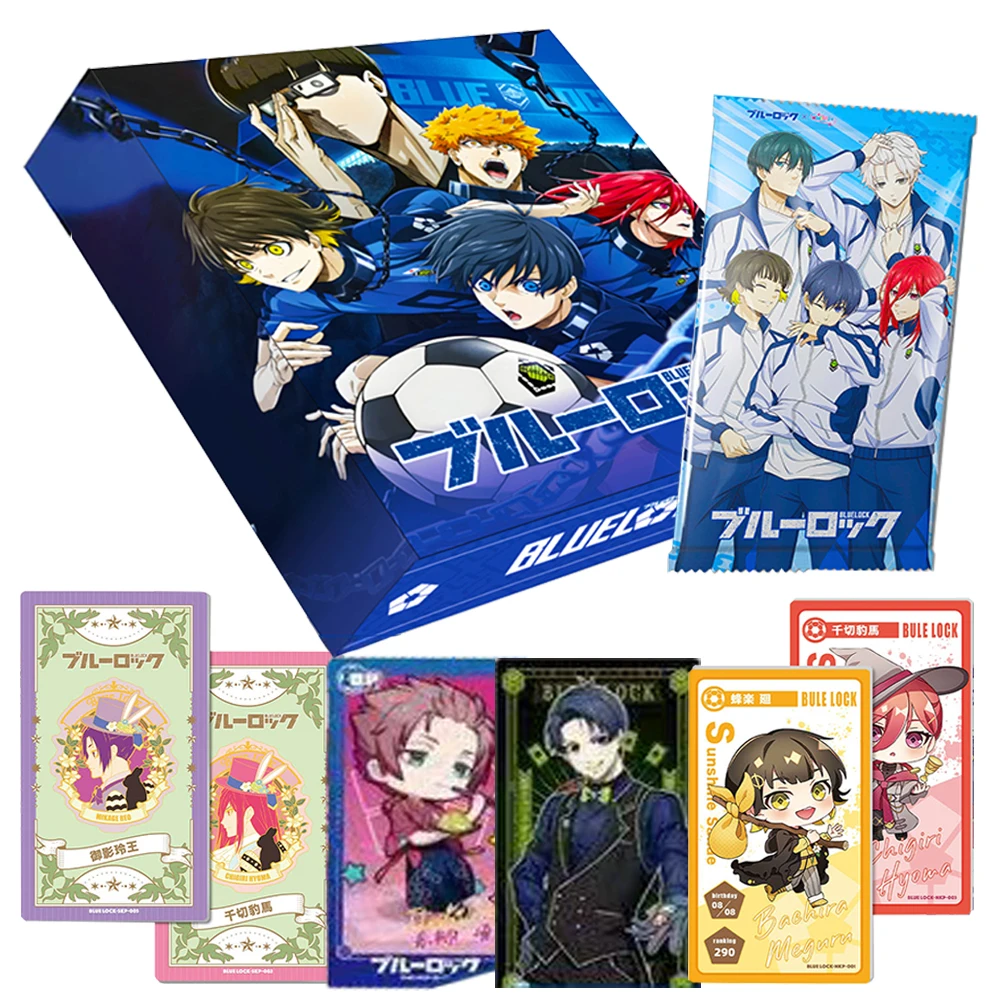 Genuine BLUE LOCK Card For Children Isagi Yoichi Bachira Meguru Hot Blooded Sports Anime Limited Game Collection Card Kids Gifts