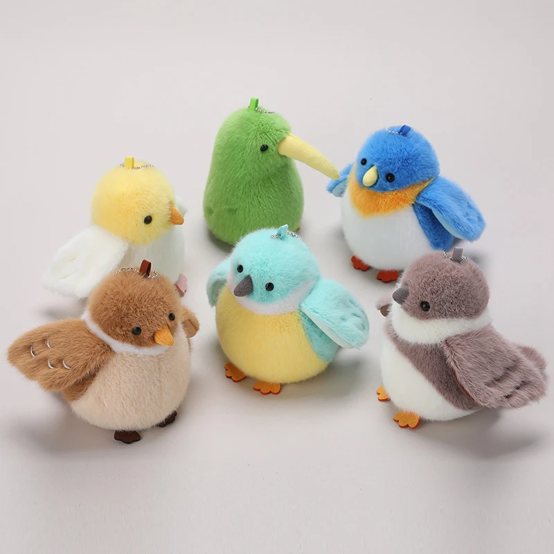 

Simulation New Birds Elves Plush Toy Kawaii Stuffed Animal Realistic Tit Sparrow Cute Lifelike Birds Soft Backpack Pendant Gift