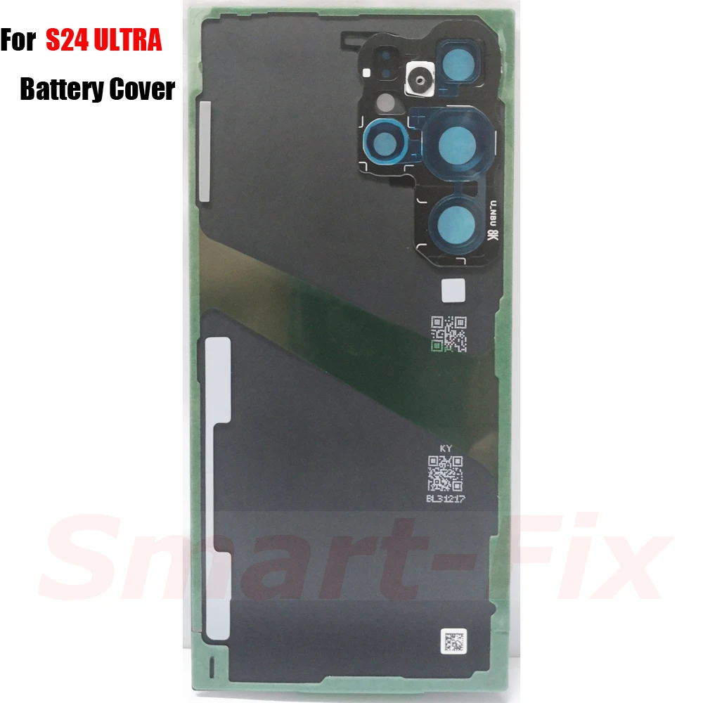 OEM Glass Rear Door Replacement Housing Case For SAM-S24 Ultra S24U S24ULTRA Battery Back Cover Rear Cover With Glue Small Parts