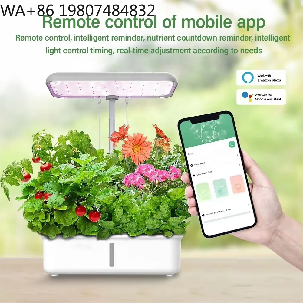 Deep Water Culture Soilless Cultivation Container With Display Screen Automatic Circulation Kitchen Tomato Vegetable LED
