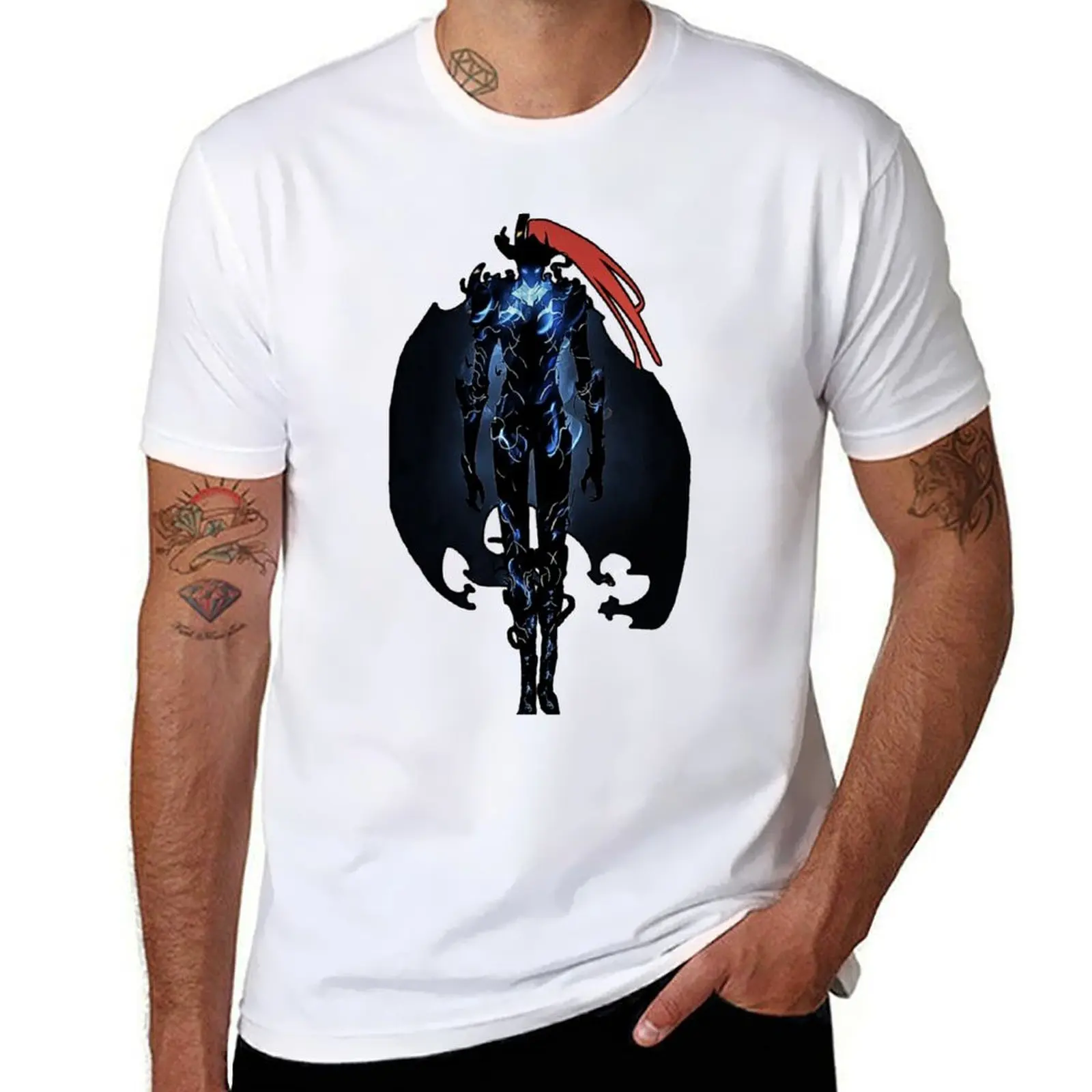 

IGRIS SHADOW BY SUNG JIN-WOO T-Shirt anime tshirt t shirt for man 100 percent cotton T-Shirt