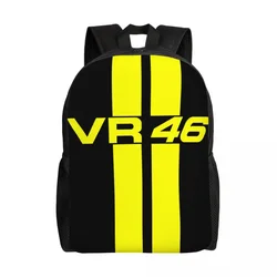 Custom 3D Printing Rossi Backpack for Girls Boys Motorcycle Racing College School Travel Bags Bookbag Fits 15 Inch Laptop