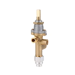 Solid Brass Patio Heater Room Space Heater Main Control Valve with Pilot Port Fit for Low Pressure Gas Patio Burner Connection