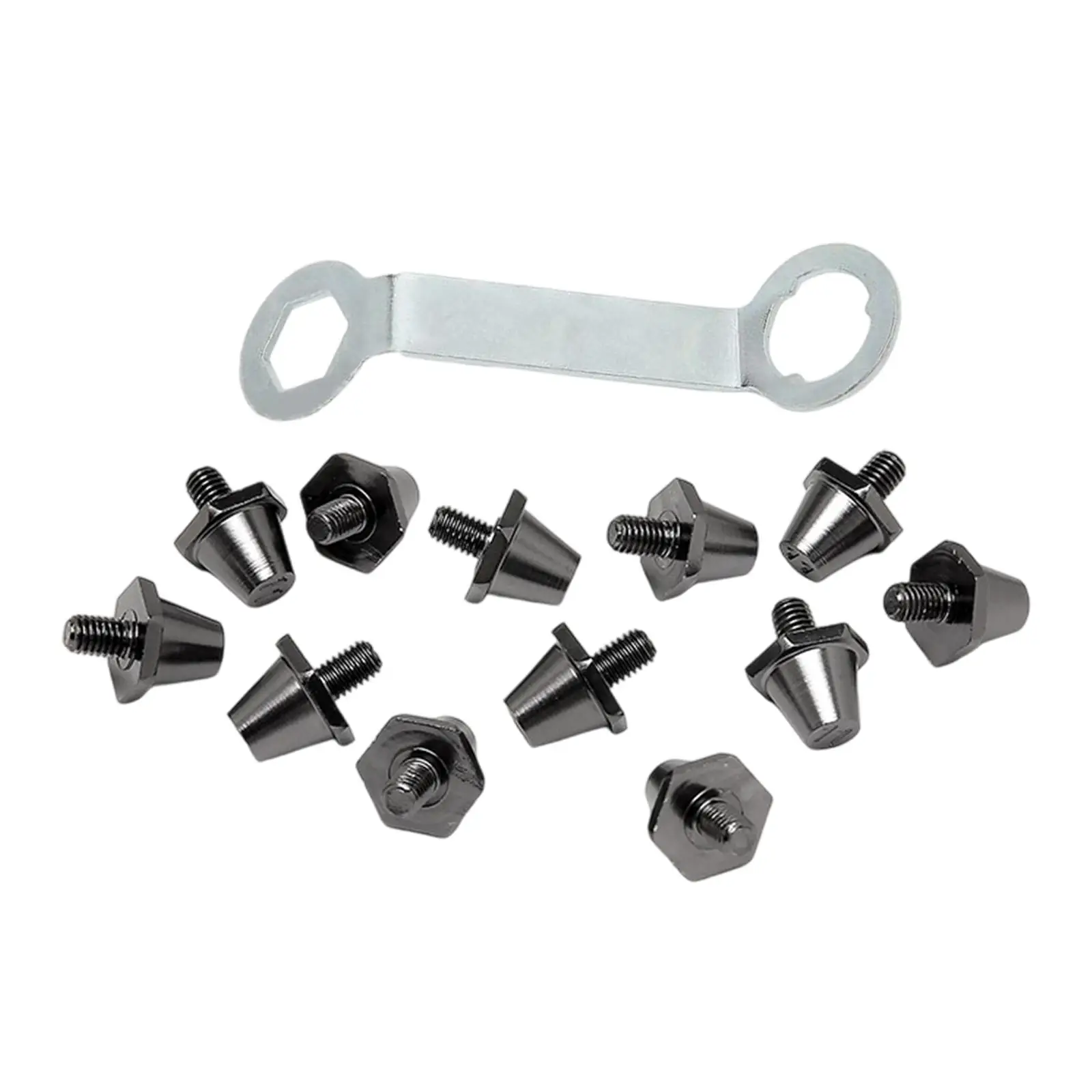 

12 шт. алюминиевых портативных нескользящих сменных шипов M5 для футбольных бутс, для тренировок и спорта