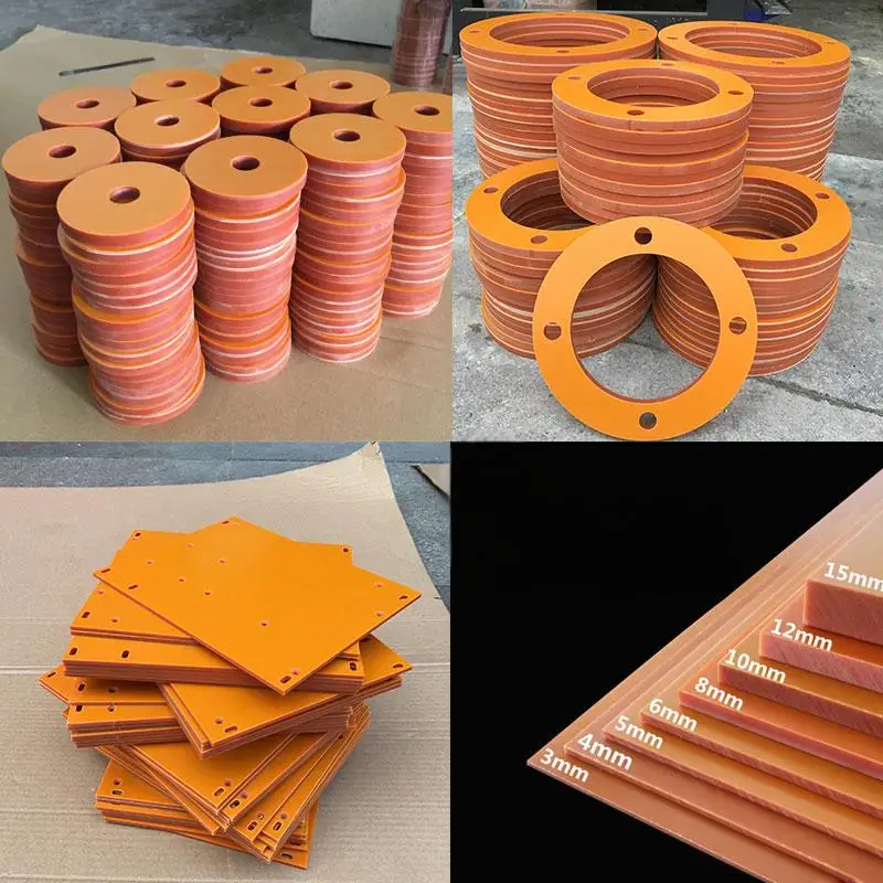 Orange Red Electrical Board A-level Insulation Board High Temperature Resistant Customized Size Of Red Electrical Board