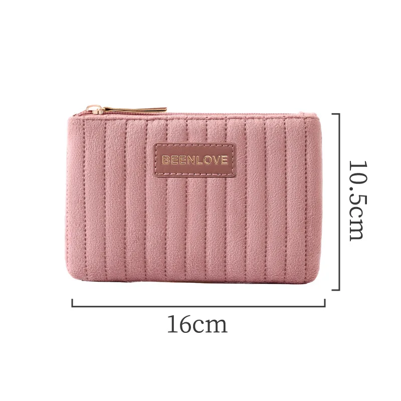 Soft Velvet Portable Makeup Storage Bag with Spacious Interior Travel Organizer Pouch for Cosmetics and Toiletries