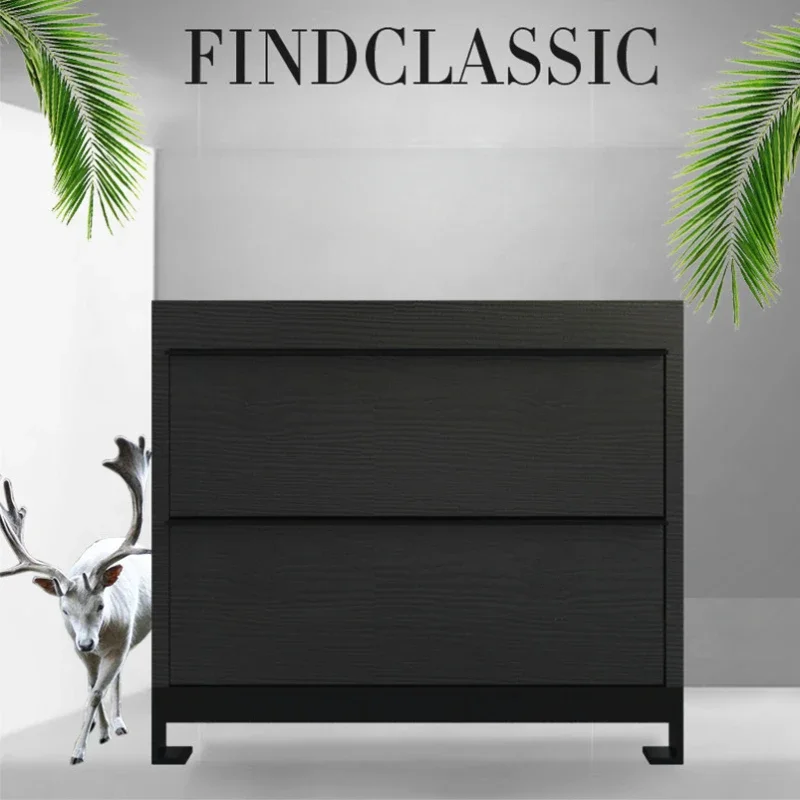 Nordic Modern Bedside Table Simple Black Multifunctional Home Bedside Table Small Apartment Furniture Nightstands For Bedroom