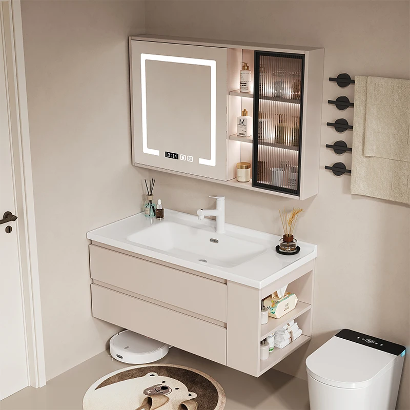 

European Sink Bathroom Cabinet Gloss Classic Mirror Storage Bathroom Cabinet Narrow White Meuble Salle De Bain Furniture Home